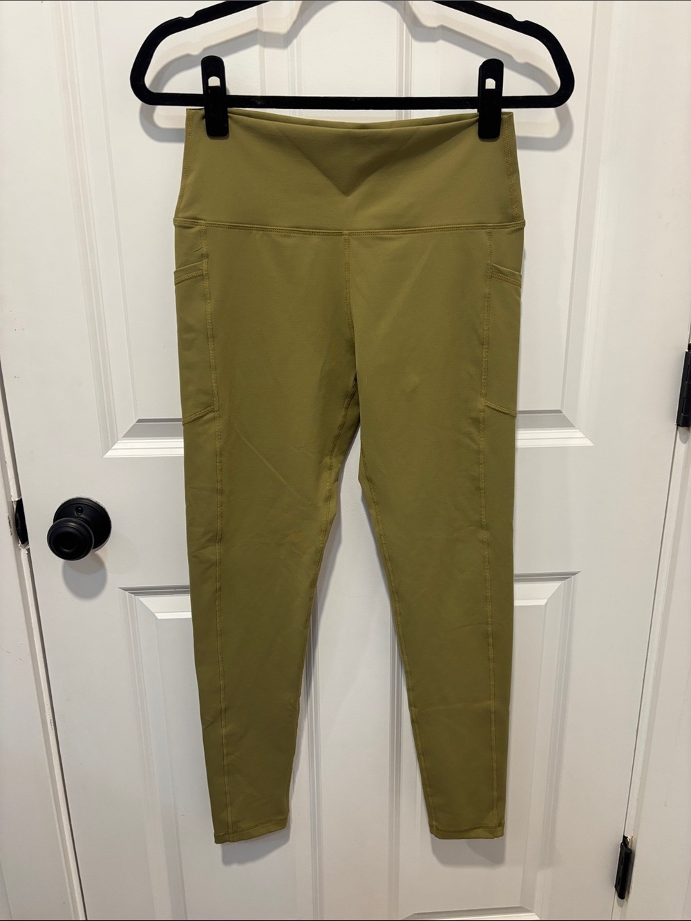 Buffbunny Collection Legacy Pocket Leggings Olive Green High Rise NuBre Large
